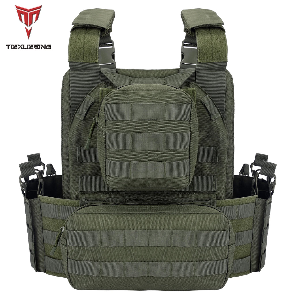 Tiexeubing New Combat Vest 6094 Quick Detachable Light Tactical Vest To Carry Airsoft Plate Carrier Combat Equipment