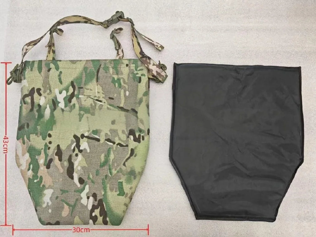 NIJ IIIAMulti-Threat Armor Pads Tactical Vest Back Groin&Buttocks Protection Full-Coverage Ballistic Panels Self-defense