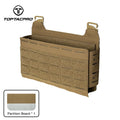 TOPTACPRO Tactical Front Panel Multifunctional Chest Rig Front Panel Laser Cut G Hook Buckles MOLLE Front Pouch 8539