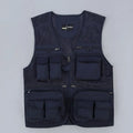 #Unloading Men's Vest Tactical Webbed Gear Coat Summer Photographer Waistcoat Tool Many Pocket Mesh Work Sleeveless Jacket Male