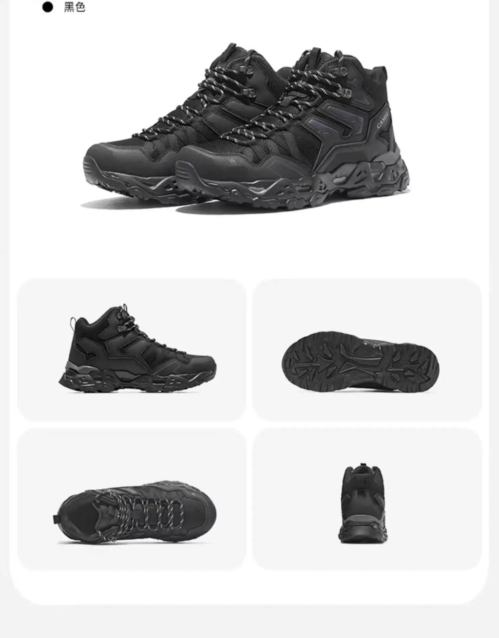 Golden Camel Men's Outdoor Hiking Boots High-Top Lace-Up Non-slip Sports Casual Trekking Boot 2025 Winter Suede Warm Women Shoes