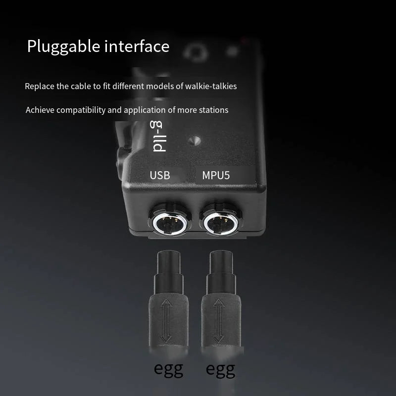 All-metal CNC Refined Version MPU5 DUAL PTT Intercom Strategic Headphone Dual PTT