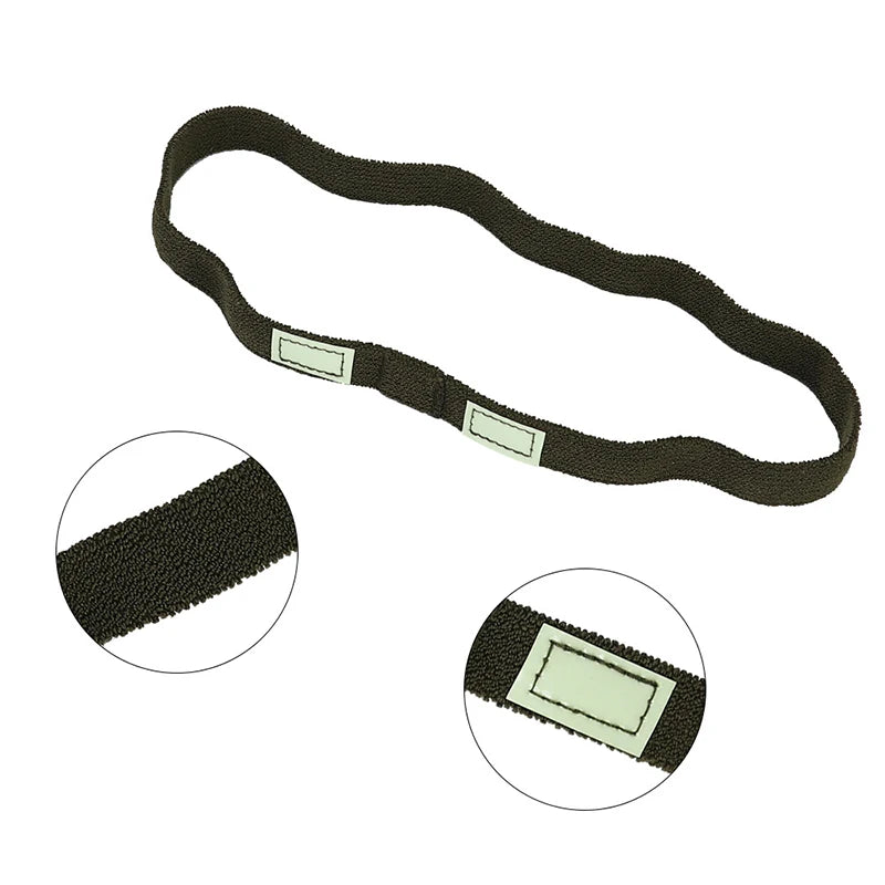 Outdoor Helmet Cat Eye Identifier ,Glow-in-the-Dark Helmet Band Elastic Reflective Strip for MICH/ACH/M88 Night Ops Accessory