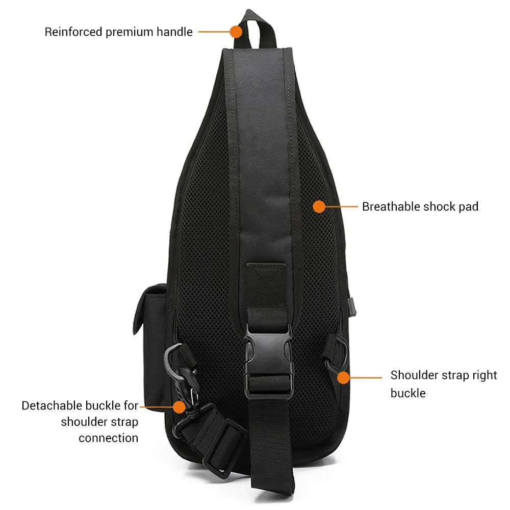 Concealed Carry Bag Tactical Crossbody Sling Backpack Shoulder Gun Holster Bag Chest Pack EDC Pouch Pistol Holster Bag Hunting