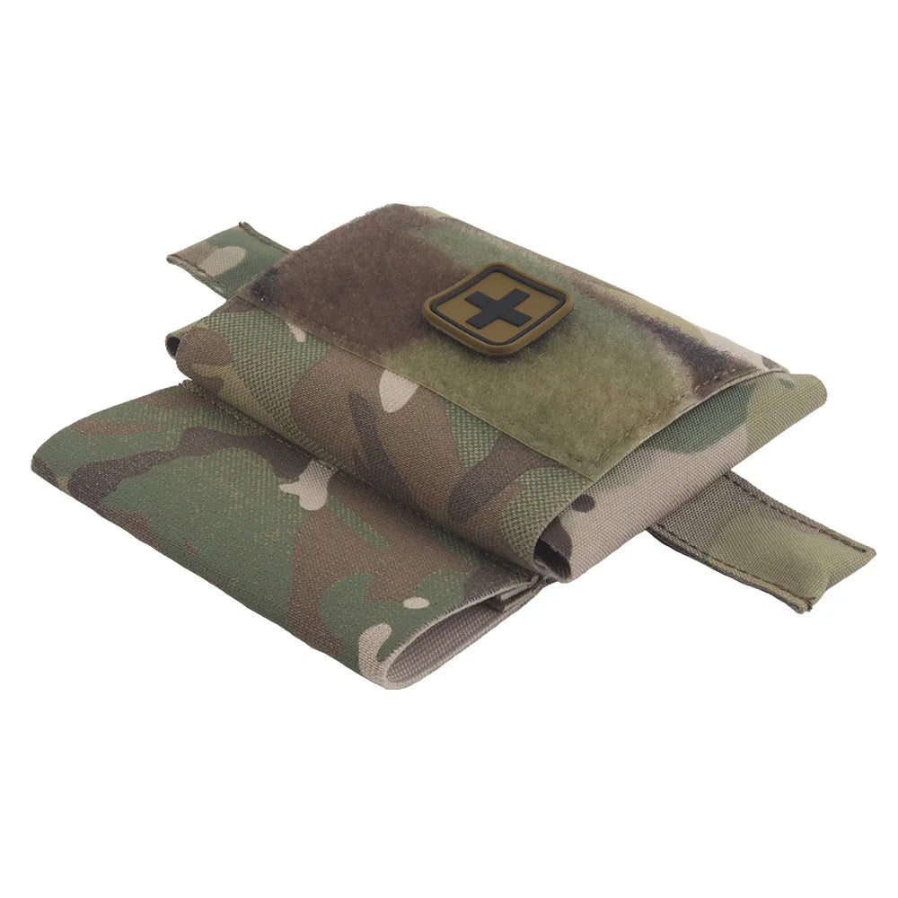 OPHIDIANTAC Small Molle Medical Kit With Reflective Insert Quick Release First Aid Pack Split Design