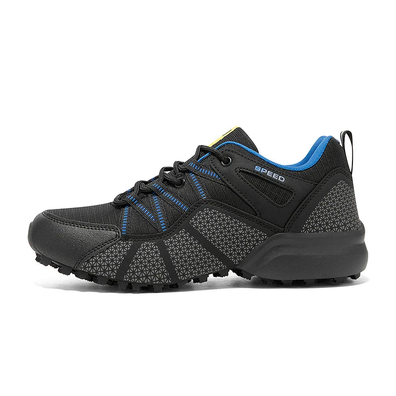 New Men Waterproof Hiking Shoes Outdoor Hiking Tactical Training Boots Comfortable Leather Hiking Sports Shoes Men