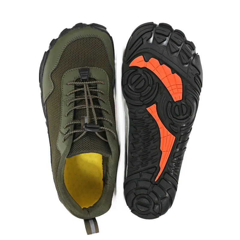 Men and Women Trail Running Barefoot Shoes Five Finger Walking Shoes Outdoor Breathable Quick Dry Men's Trekking Shoes Sneaker