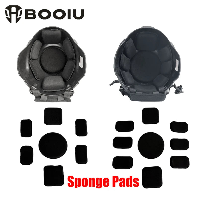 BOOIU Tactical Helmet EVA Sponge Pads 7/9 Sets Replacement Helmet Liner Outdoor Hunting Paintball CS MICH Helmet Accessories