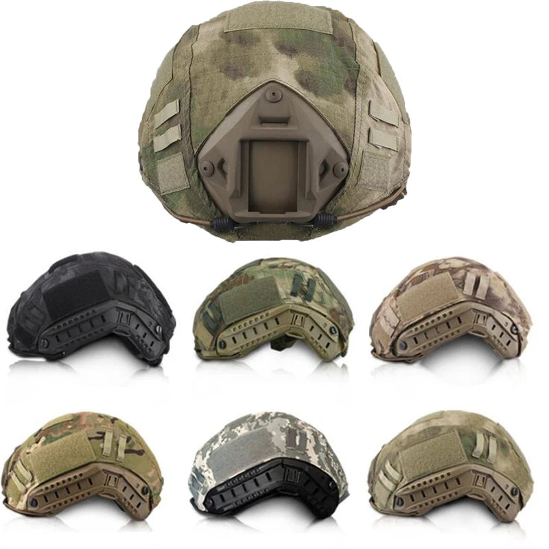 FG atacs Tactical Helmet Cover Head Circumference 52-60cm Helmet Airsoft Paintball Wargame Gear CS FAST Helmet Cover Ourdoor