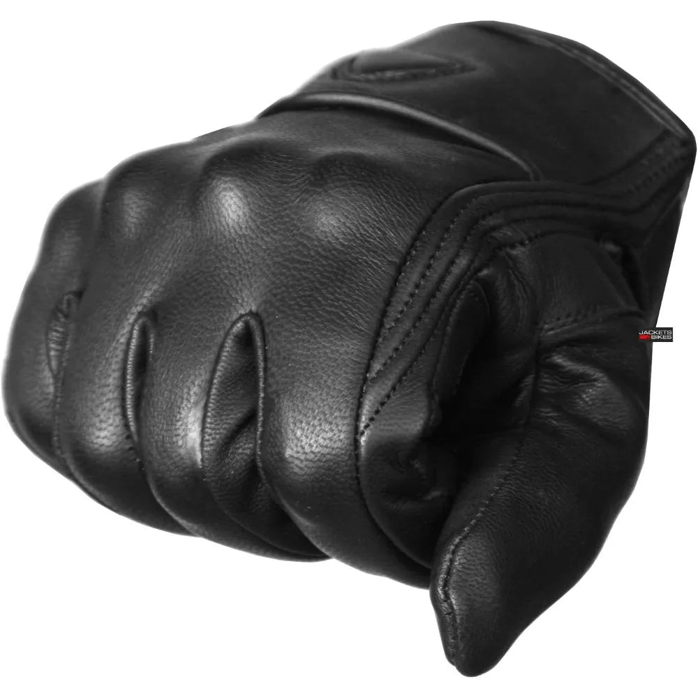 Jackets 4 Bikes Motorcycle Gloves Premium Leather for Men Touch Screen Non-Slip Motorbike Cruiser Street Biker Protector Glove