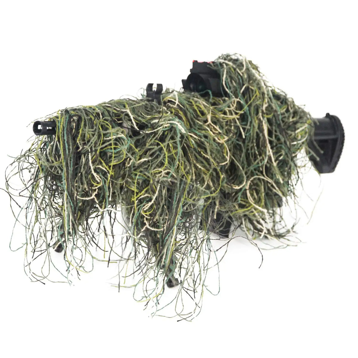 JOAXOR Ghillie Rifle Wrap Forest Rifle Concealment Wrap Tactical Camouflage Rifle Cover for Hunting Shooting Photography