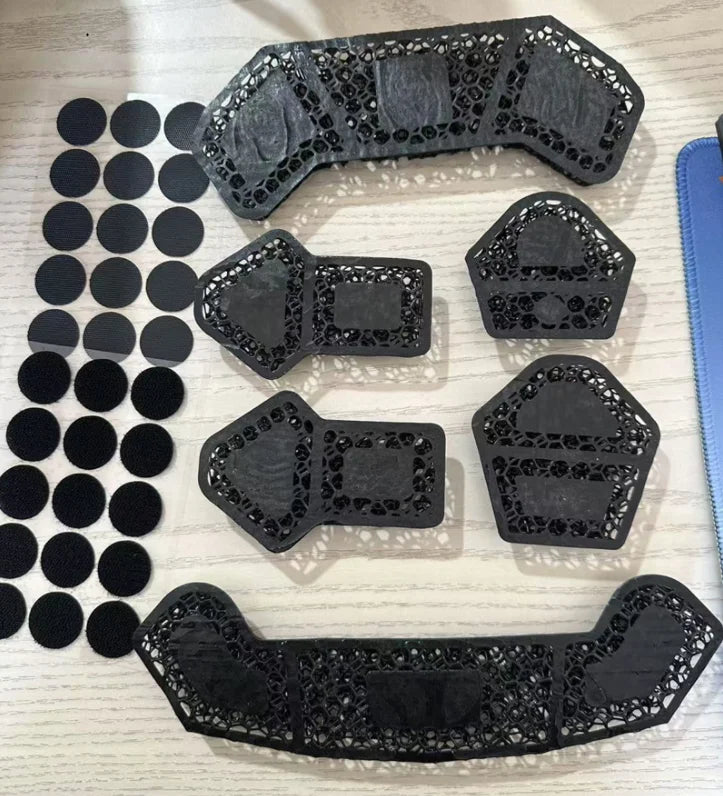 Outdoor Sports Breathable Stress Reducing High Elasticity Lattice Helmet Pad