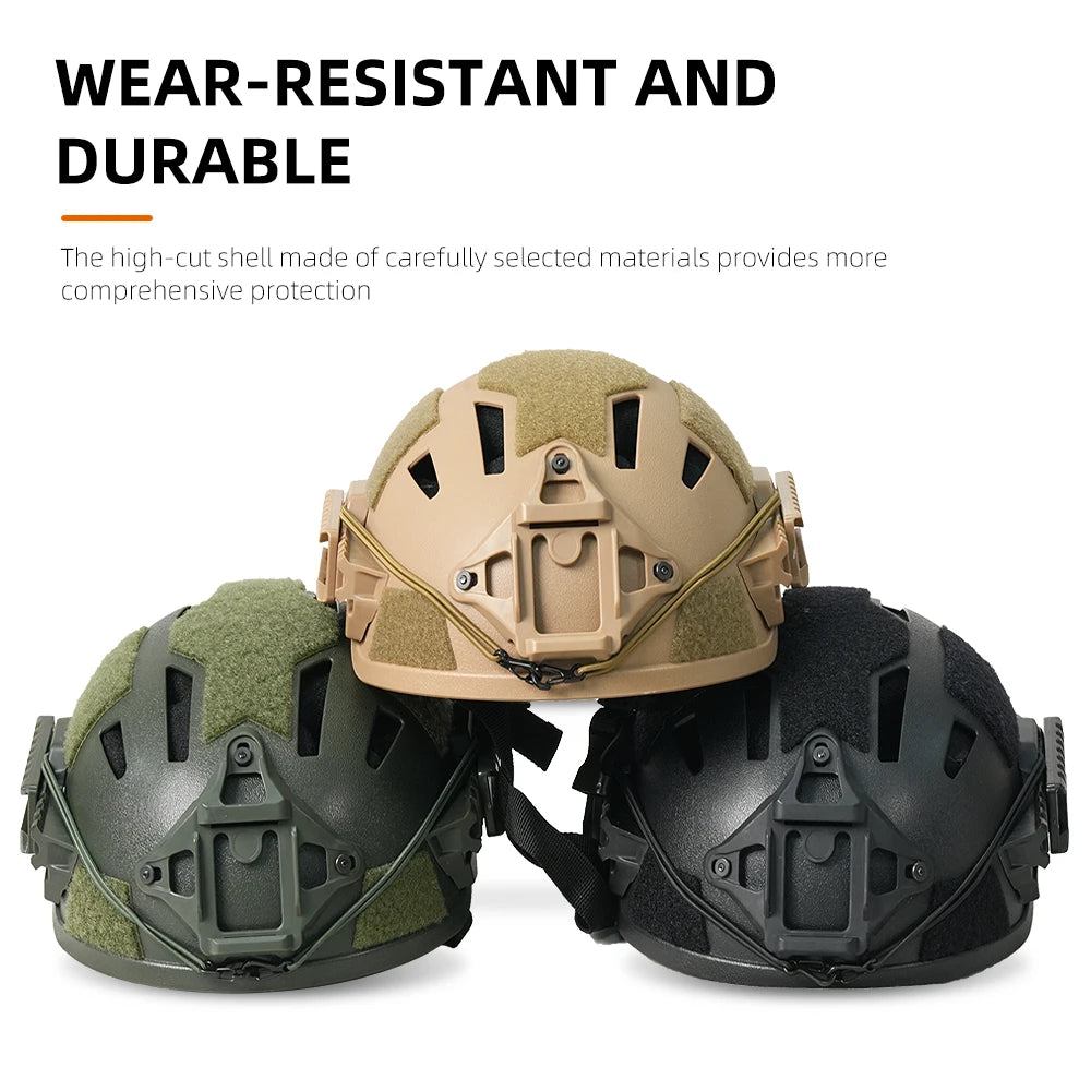 BOOIU MH Helmet High-Cut Iraqi Live-Action Game Cs Outdoor Head Circumference 55-57cm Protective Equipment Tactical Helmet