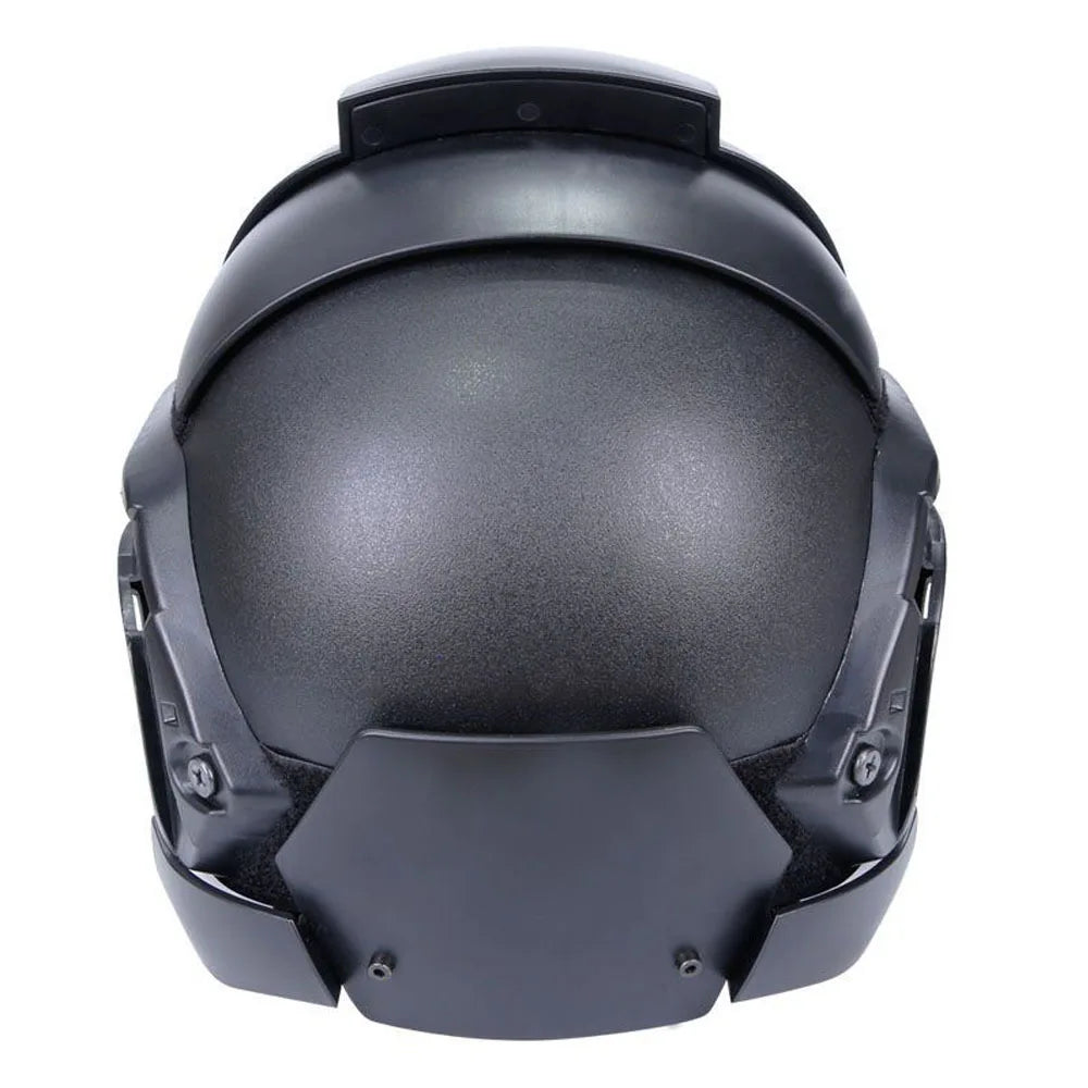Tactical Full-covered Helmet Medieval Iron Warrior Paintball Protective Airsoft Helmet Adjustable Outdoor Sports Cycling Gear