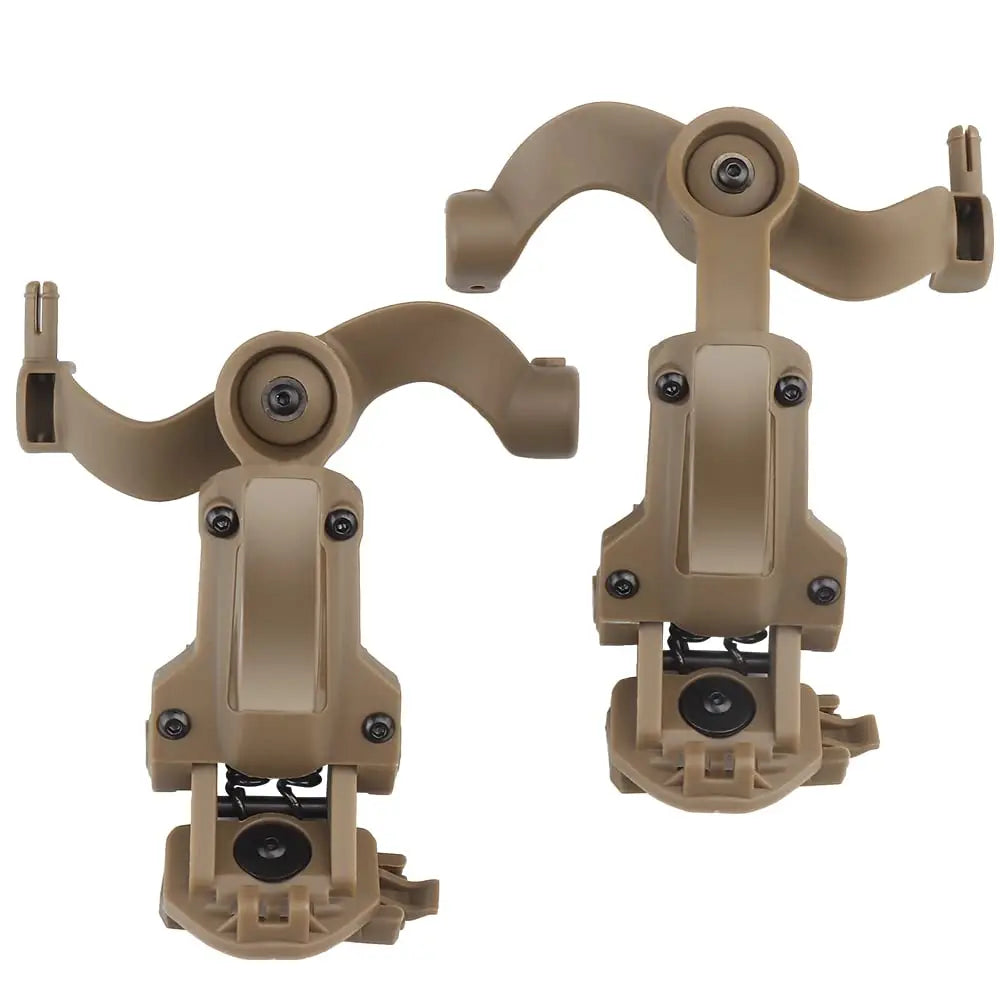 BOOIU Tactical Headset Holder Fast Helmet Rail Mount Adapter Multi-Angle Rotation Pickup Headphone Bracket OPS CORE ARC/Wendy