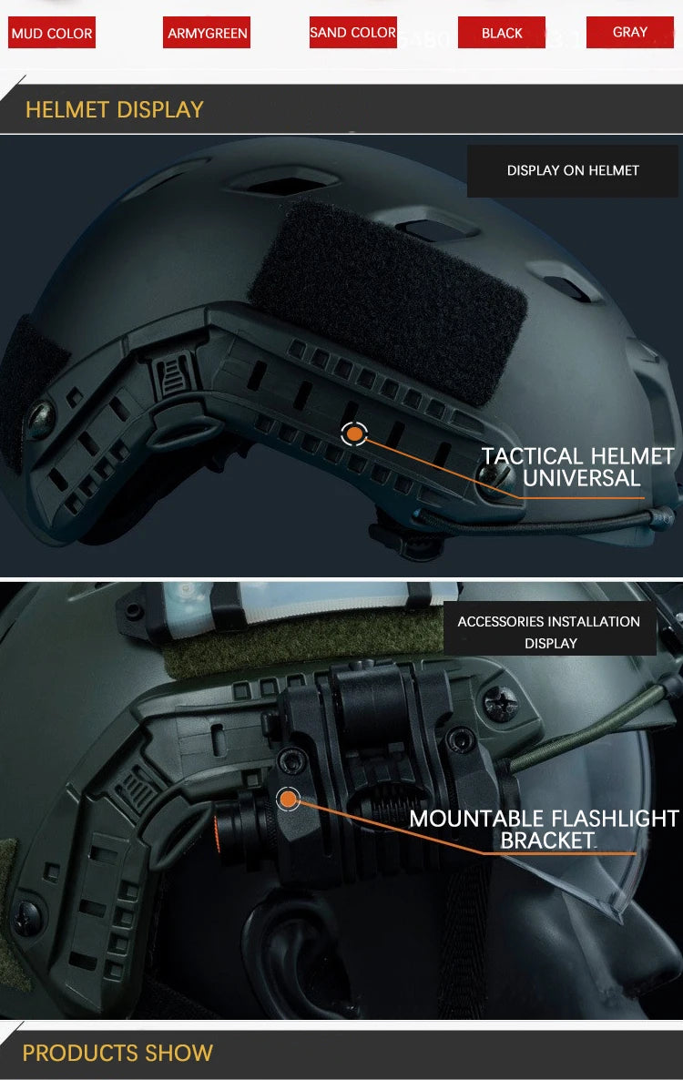 FAST Tactical Helmet Side Rail ABS Helmet Installation Rail Tactical Helmet Accessories