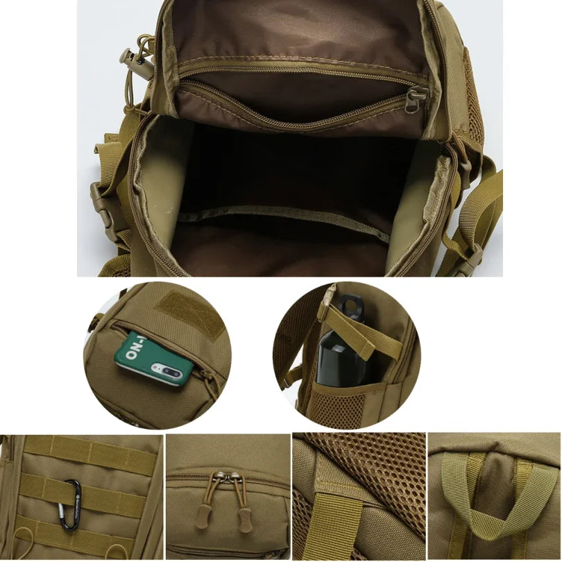 20L Mini Tactical Backpack Travel Outdoor Small Hiking Fishing Hunting Bag Climbing Women Men Rucksack Daypack Camping Bag