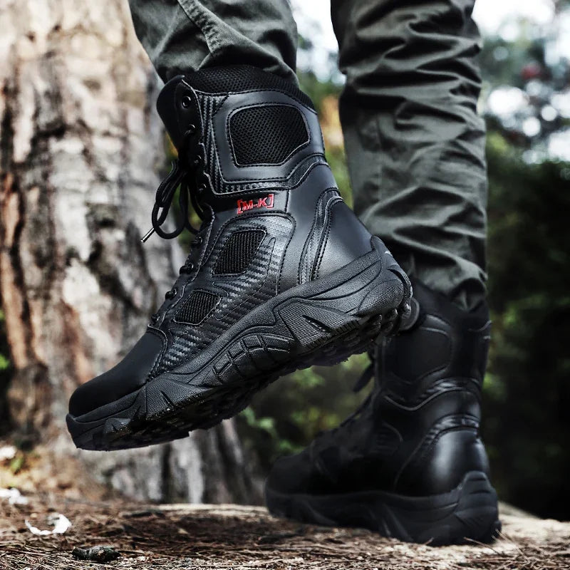 High-Top Work Boots Indestructible Safety Shoes Men Steel Toe Shoes Puncture-Proof Sneakers Male Shoes Men Non Slip Work Shoes
