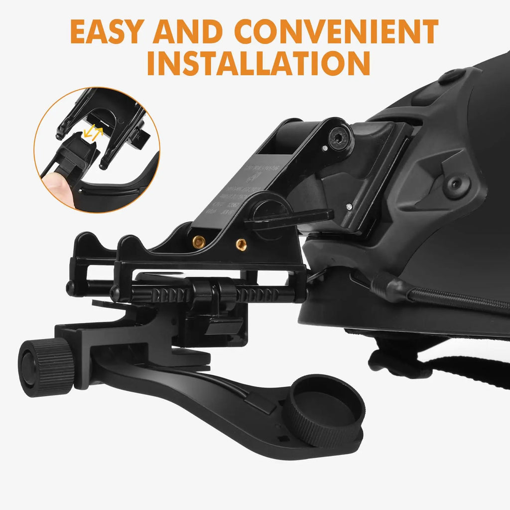 BOOIU J Arm Night Vision Mount Adapt PVS-14 NVG Mount Tactical Fast Helmet Accessories