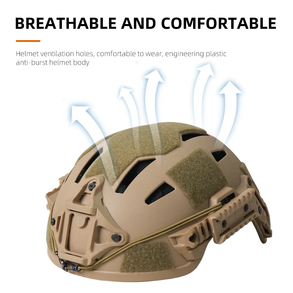 BOOIU MH Helmet High-Cut Iraqi Live-Action Game Cs Outdoor Head Circumference 55-57cm Protective Equipment Tactical Helmet