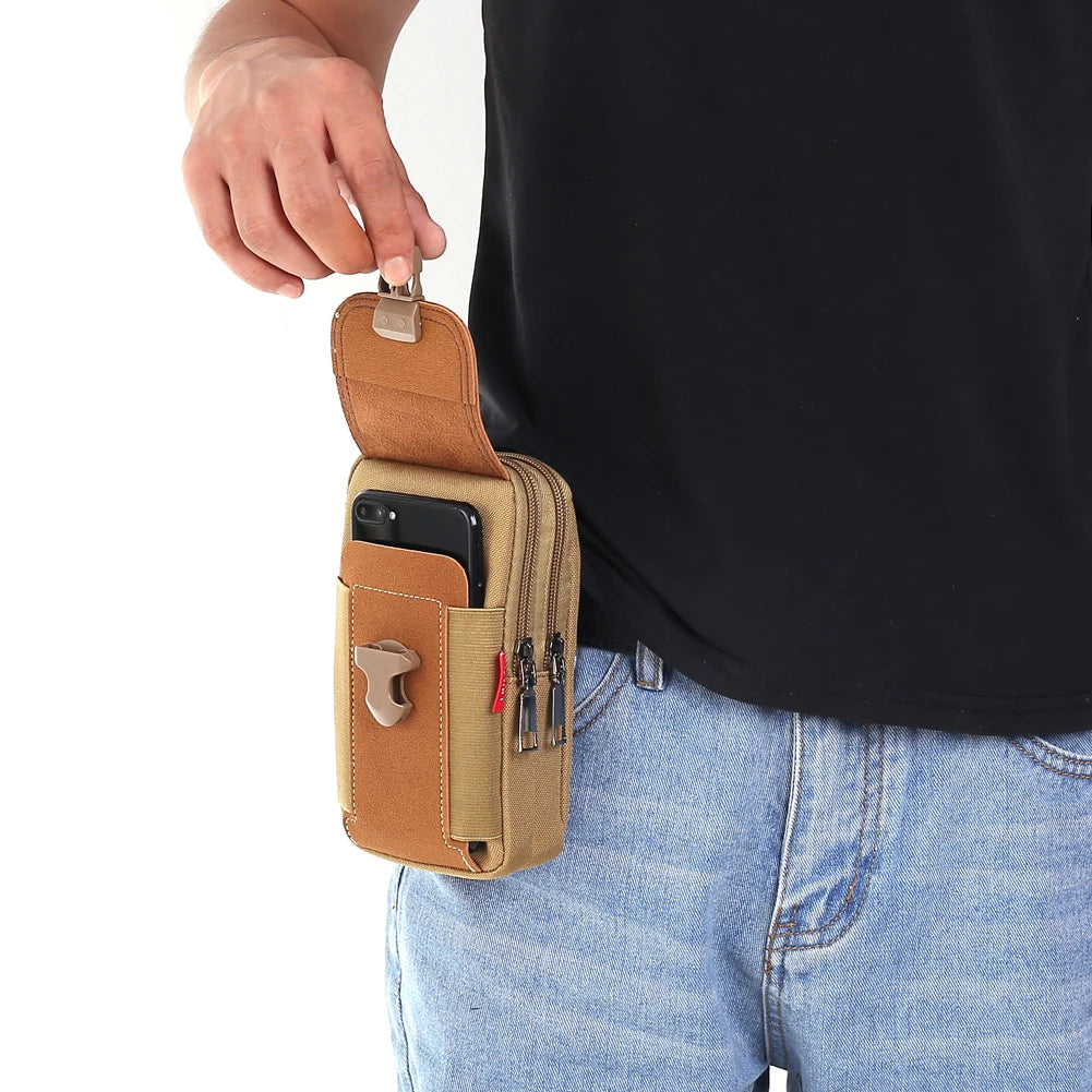 EDC Molle Bag Men Tactical Molle Pouch Belt Coin Purse Waist Bag Outdoor Waist Fanny Pack Phone Pouch Camping Bags