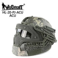 Full Covered Tactical Helmet HD Lens Airsoft Paintball Sports Protective Helmets  Combat CS Shooting Safety Helmet