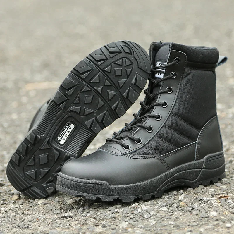 2026 New Men's High Quality Tactical Boots High Top Outdoor Boots Anti Kick and Anti-Collision Hiking Boots for Men Women Size 4