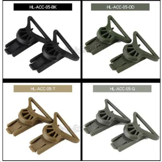 1 Pair Tactical Helmet Accessories NVG Rotating Clamp Rail Adapters Fast Helmet Side Rails Mount for Hunting