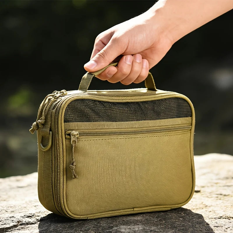 Tactical Outdoor Bag Oxford Fabric, Multi-purpose Storage Bag Large-capacity Equipment Storage Bag for Fishing Toiletry Travel
