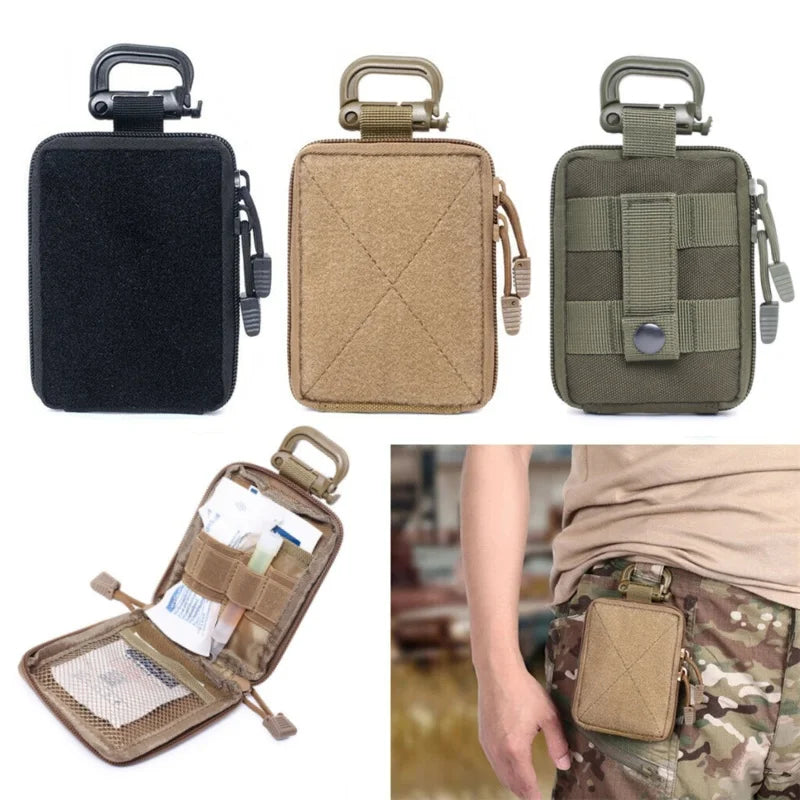Tactical Wallet EDC Pouch Zipper Pack Multifunctional Bag Key Card Case Outdoor Sports Coin Purse Hunting Bag