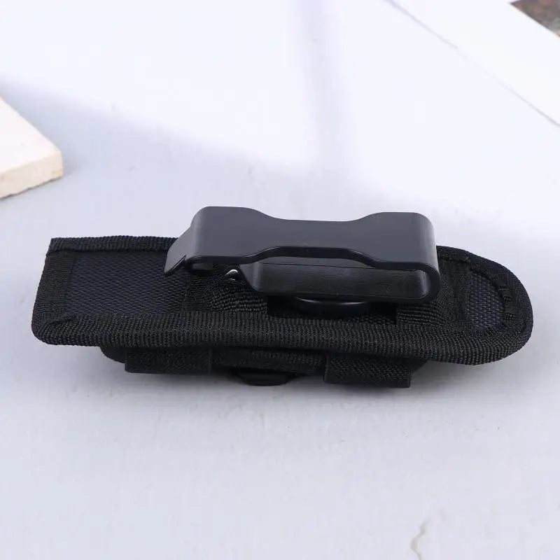 Belt Flashlight Pouch 360 Degrees Rotatable Outdoor Torch Case MOLLE Compatible Holder for Tactical and Survival Gear
