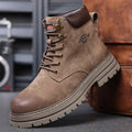 Genuine Leather Men Boots Outdoor Casual Shoes for Men Platform Boots Ankle Boots High Quality Men Shoes Male Moto Shoes