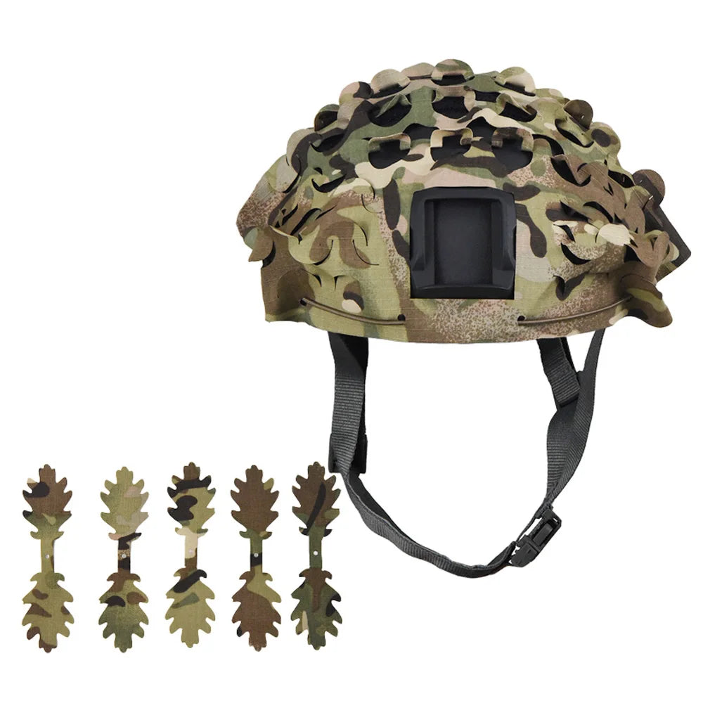 New Laser Cutting Fast Helmet Cover 3D Camo Cloth Cover Tactical Airsoft Hunting Helmet Accessories