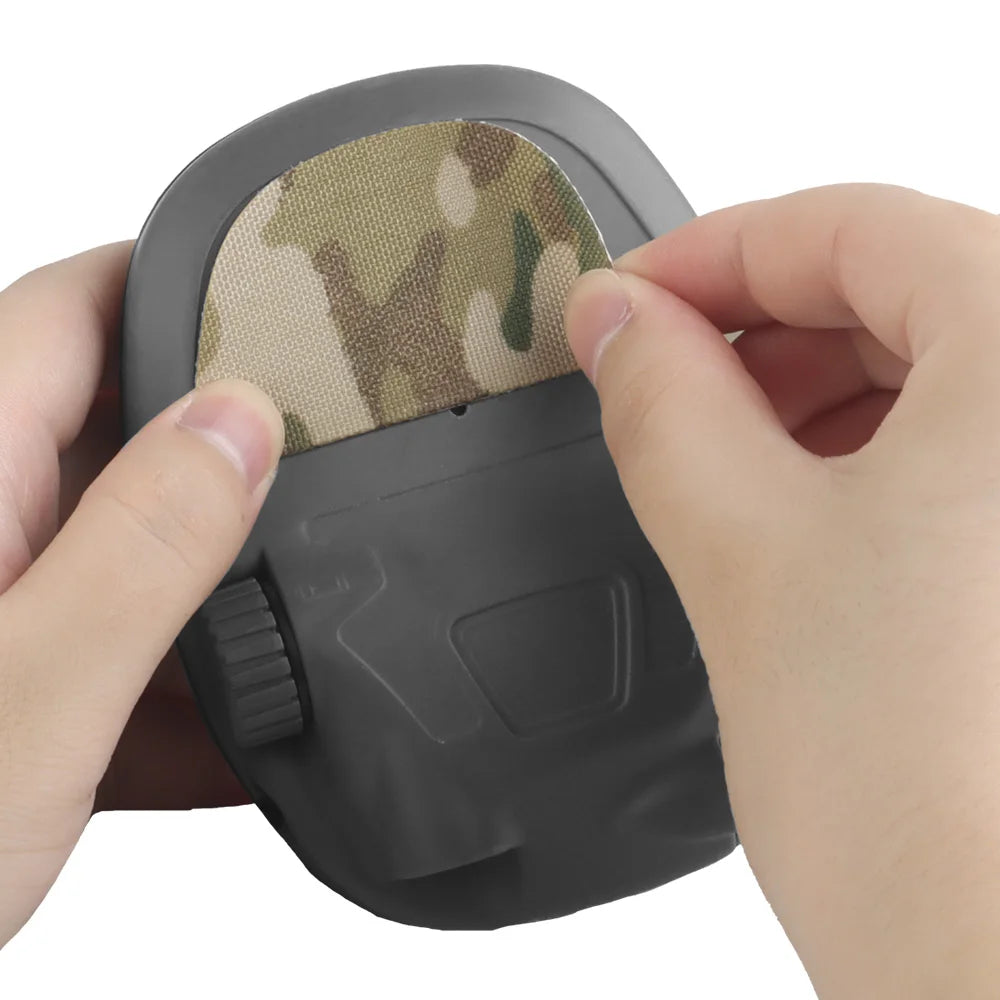Tactical Headset Sticker Camouflage Magic Patch AMP for GEN 6(HD-17) Hunting Shooting Noise Canceling Headphone Active Earmuffs