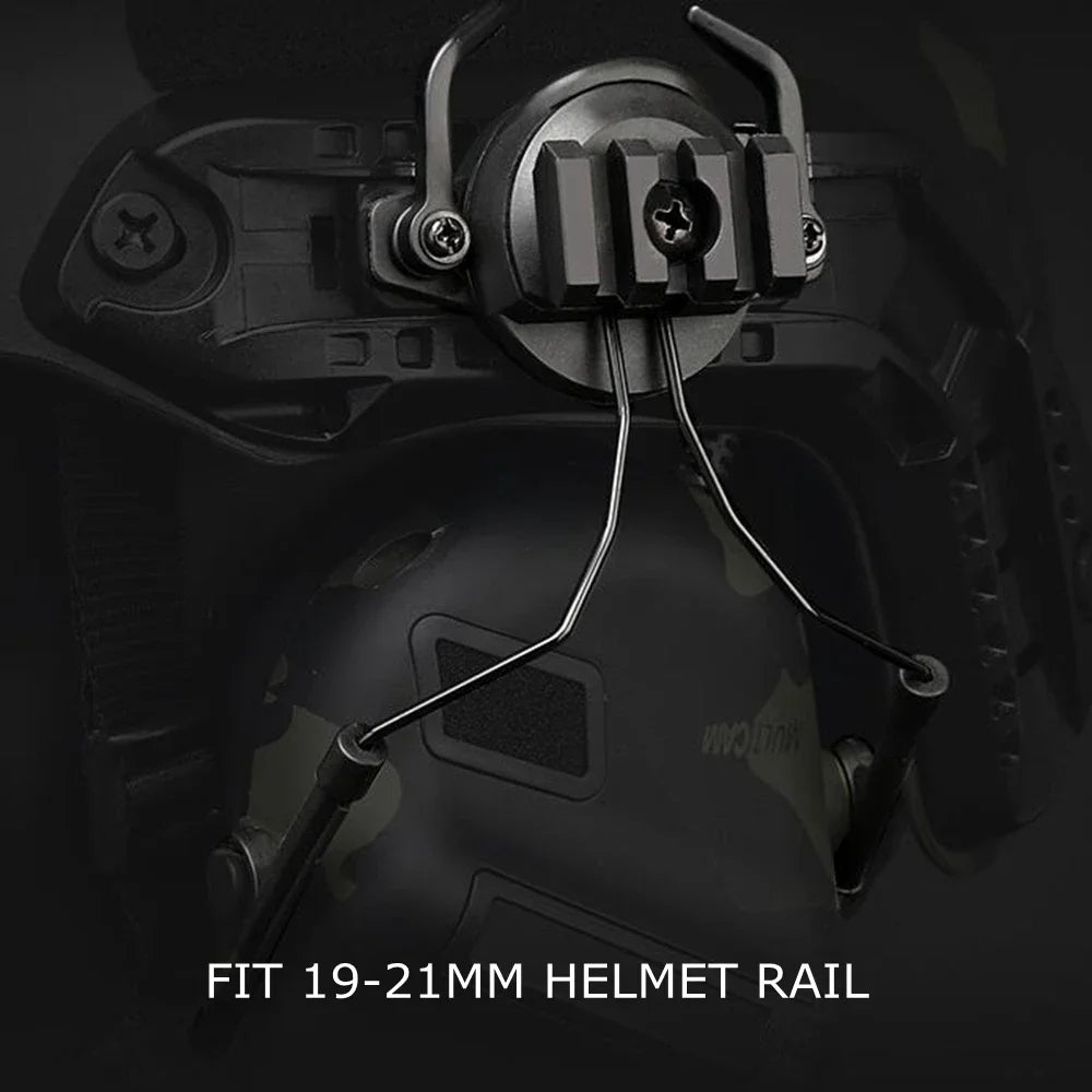 Tactical Helmet Rail Adapter Headset Holder Set ARC Rail Adaptor Tactical Helmet Headset Support Headset Helmet Adapter