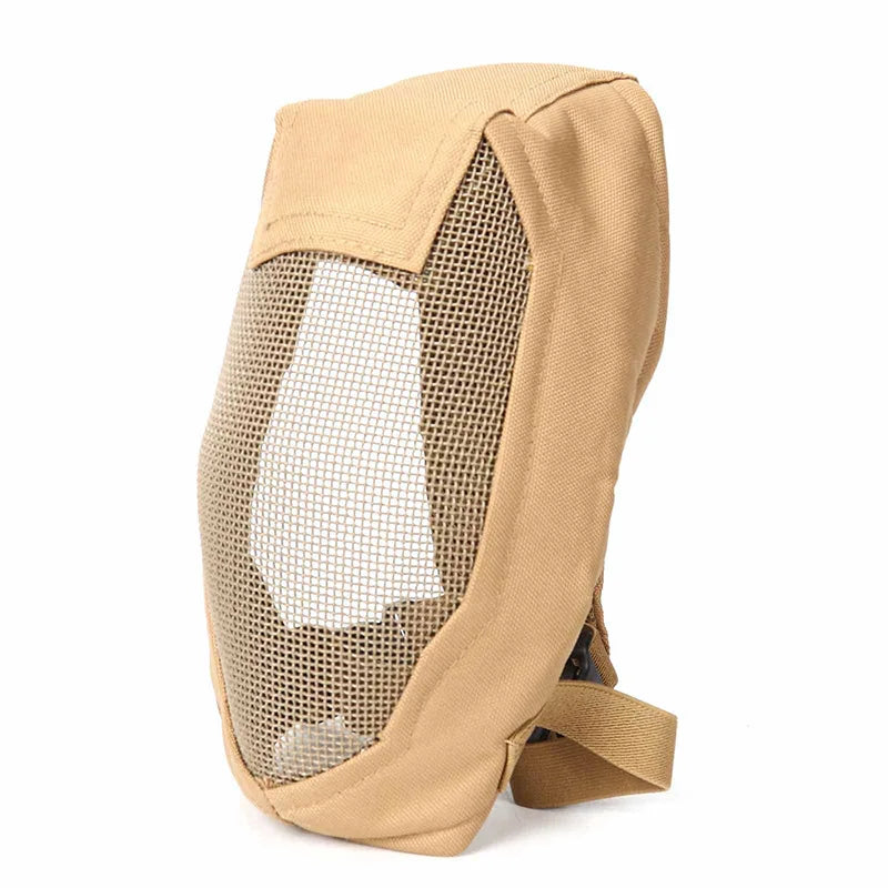 Tactical V3 Fencing Mask Face Protective Head Cover Paintball Mask Accessory Face-shield Outdoor Game Metal Net Protective Masks