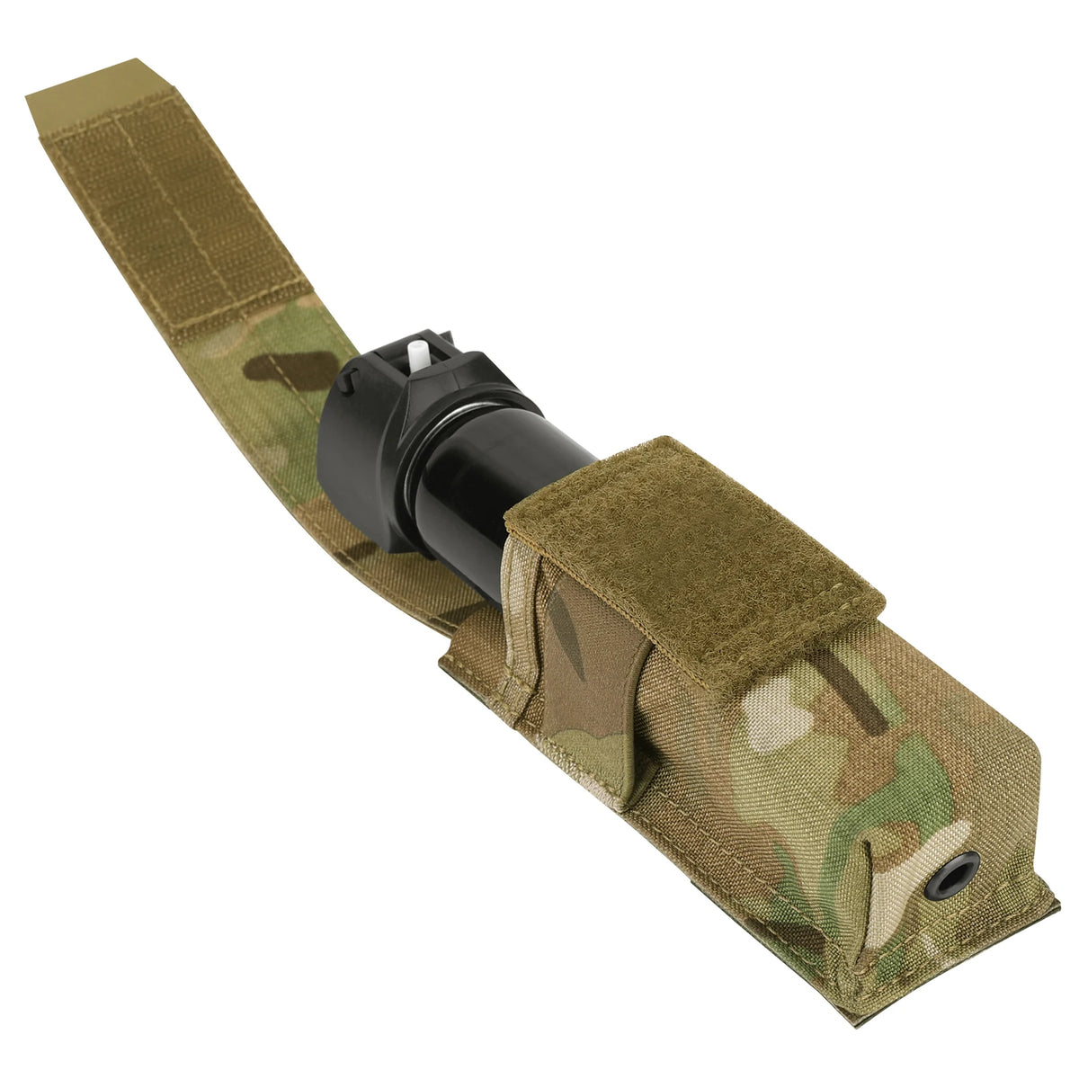 KRYDEX Tactical Flashlight Holster Pouch Low Profile Modular Multi-Function Tool Bag MOLLE PALS + Belt System