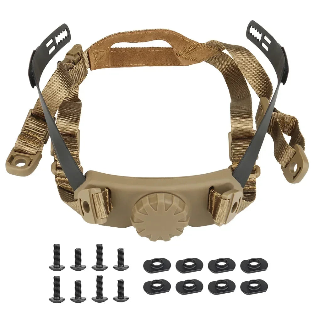Helmet Inner Suspension System Shooting Hunting Helmets Adjustable Head Lock Strap Accessories for FAST SF HIGH CUT HELMET