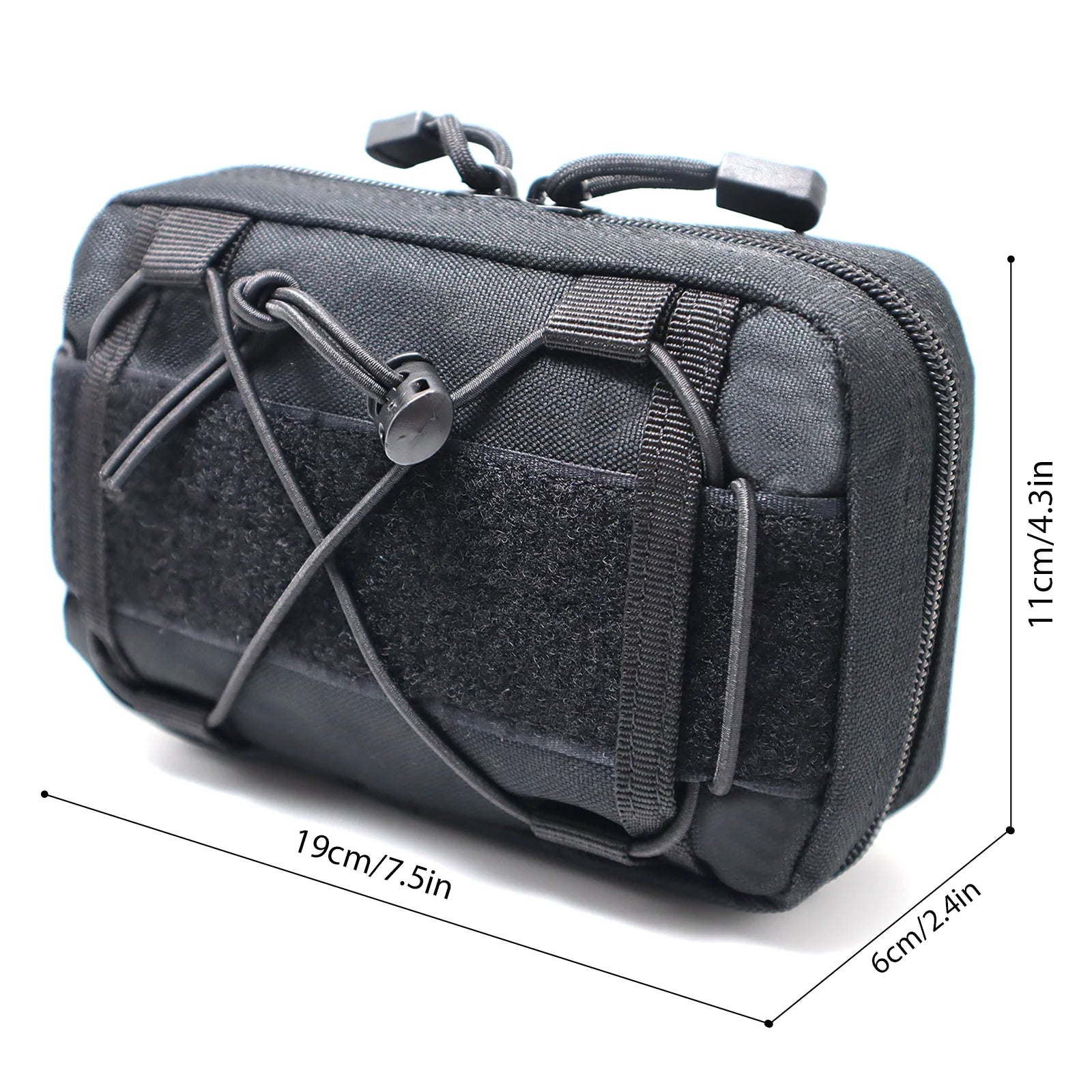 Tactical Molle Horizontal Admin Pouch Compact 1000D Utility EDC Tool Bag