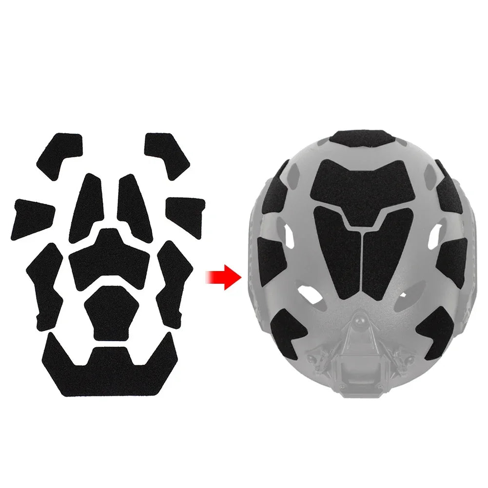 FAST Helmet Magic Sticker 11Pcs Hunting CS Helmet Patches Hook and Loop Sticky for FAST Helmet 11Pcs Set Helmets Accessories