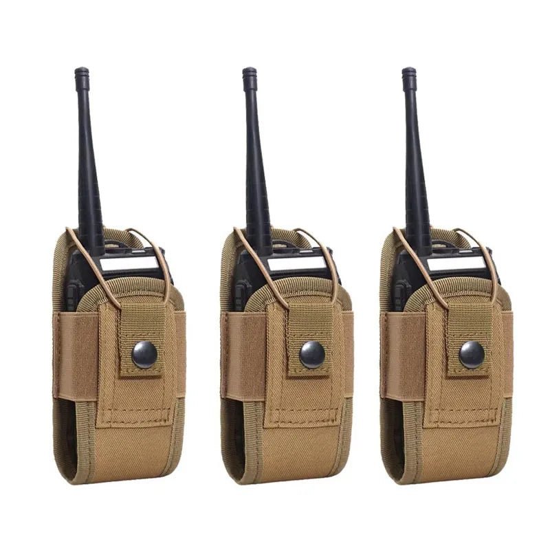 1/2/3/4pcs Nylon Talkie Pouch Tactical Radio Walkie Bag Holder Pocket Portable Interphone Holster Carry Bag Hunting Camping