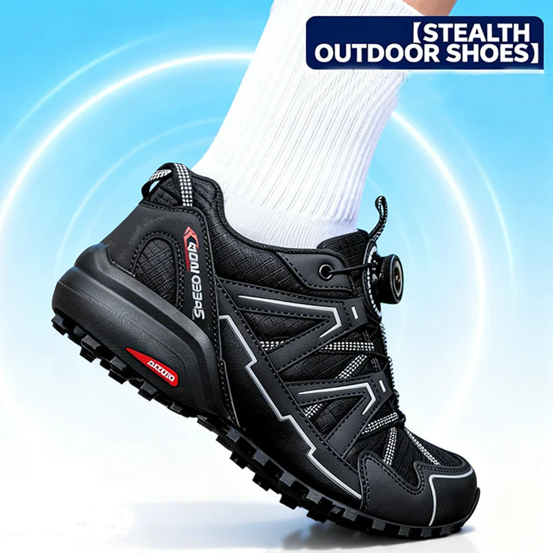 Men Hiking Shoes Outdoor Climbing Mesh Breathable Travel Walking Shoes Male Non-Slip Wear Resistant Comfortable Sneaker