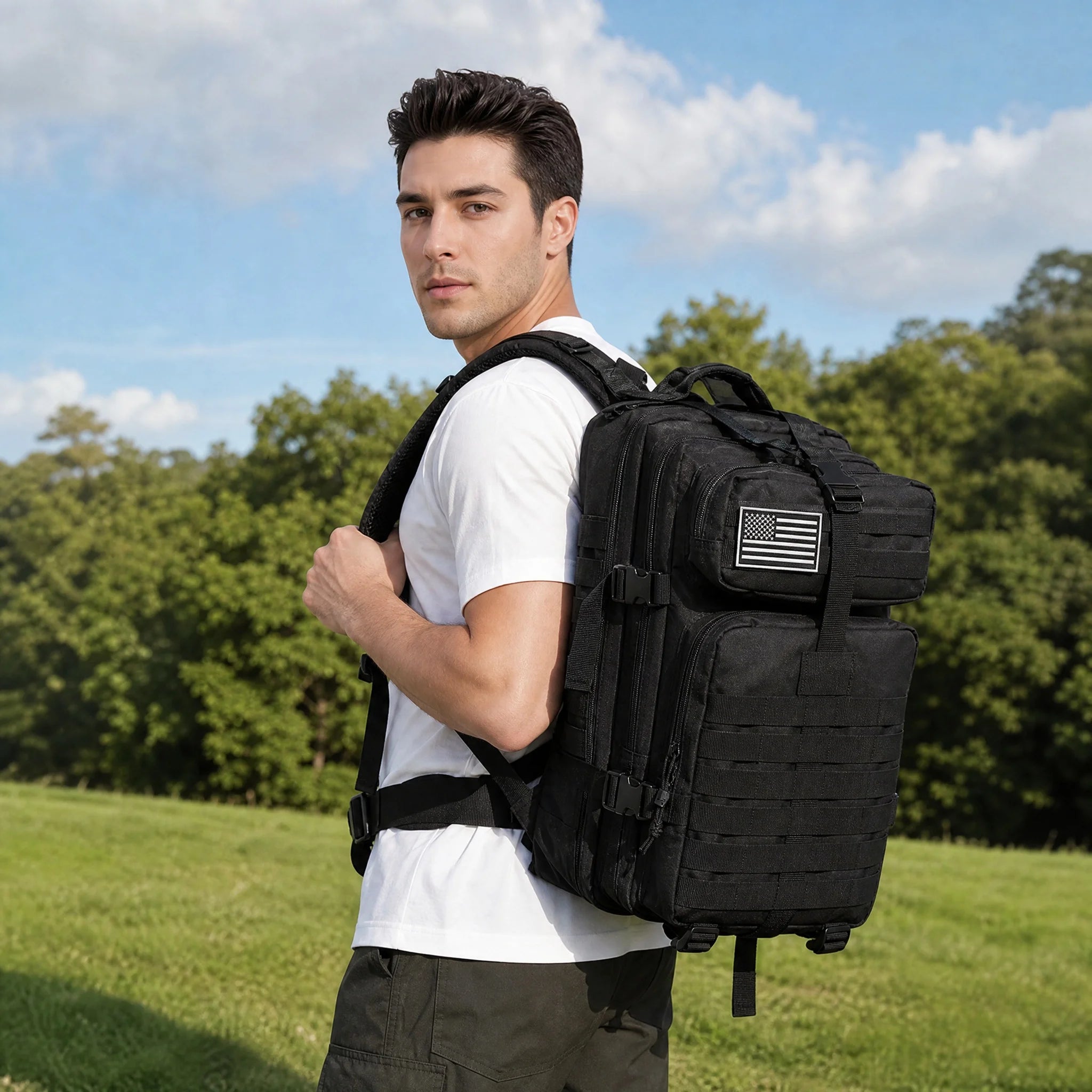 Classic Tactical Outdoor Backpack Bag Men Big Capacity Tactical Men Backpack Camouflage Travel Outdoor Hiking Backpacks Men