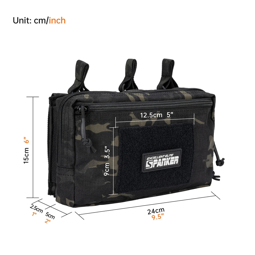 Tactical Molle Pouch Open-top Triple Magazine Pouch Accessories Bag Multifunctional Hunting Pouches Rifle Mag Pouches