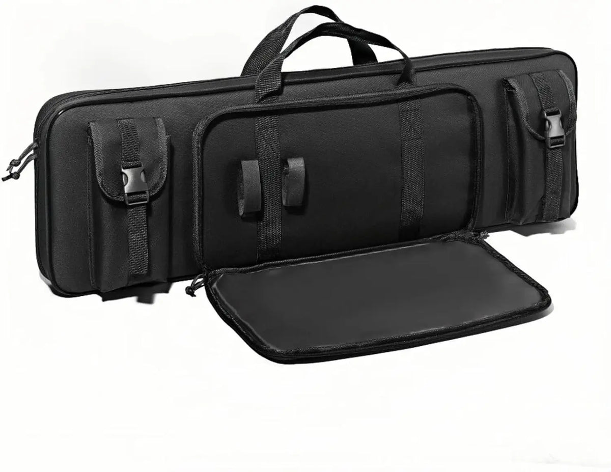 Tactical Rifle Shotgun Range Bag, Soft Padded Long Gun Case Backpack 90cm 120cm with Multiple Mag Pockets & Adjustable Sling