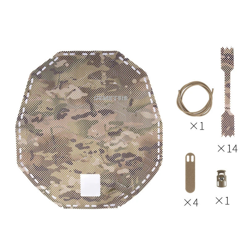 Tactical FAST Helmet Cover 3D Laser Cutting Camouflage Helmet Cloth Cover for FAST Helmets Hunting Airsoft Helmet Accessories