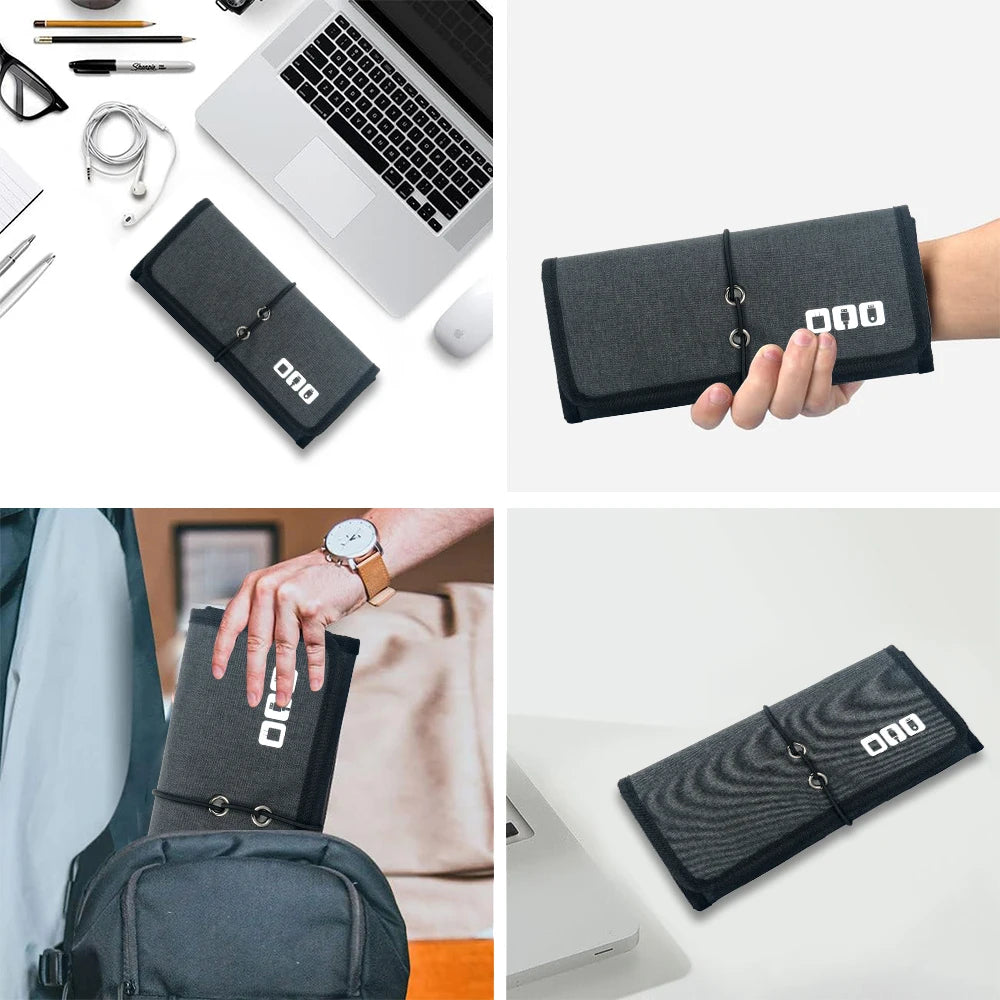 Multifunctional Travel Digital Cable Storage Bag Lightweight Waterproof Portable Travel Cable Electronic Accessories Organizer