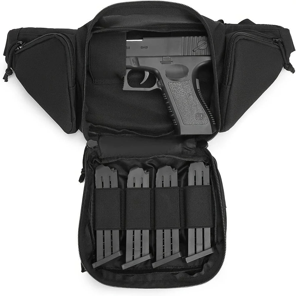 Tactical Concealed Carry Fanny Pack Multifunctional EDC Waist Bag Outdoor Molle Storage Pouch for Camping Hiking