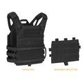 KRYDEX Tactical 500D JPC2.0 Vest Jumpable Body Armor Plate Carrier With Detachable Front Molle Panel For Airsoft Hunting Outdoor