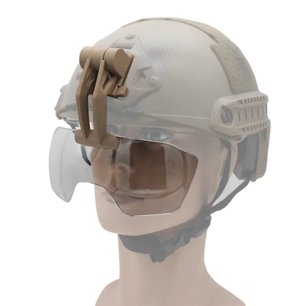Adjustable Tactical Helmet Flip Goggles Airsoft Paintball FAST Helmet Windproof Anti Fog CS Wargame Protection Goggles